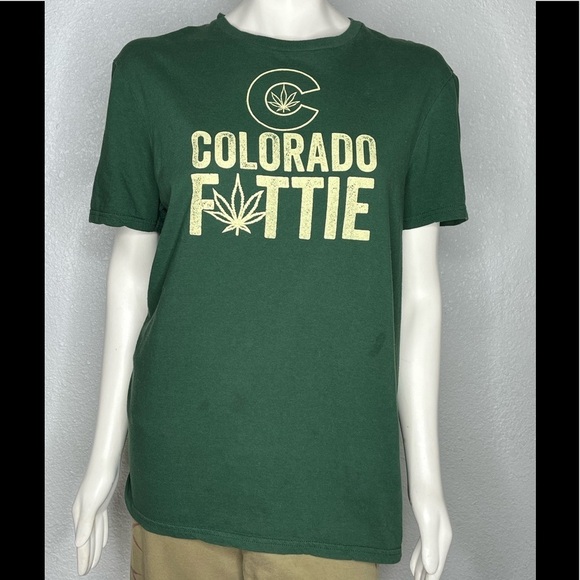 The Concert Tee District Cannabis Colorado Fattie Imperfection T-shirt Sz Large - Picture 2 of 6
